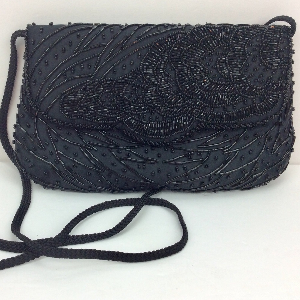 🚫Sold🚫La Regale Ltd. Black Embellished Purse